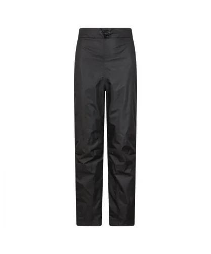 Mountain Warehouse Mens Spray Waterproof Regular Trousers (Black)
