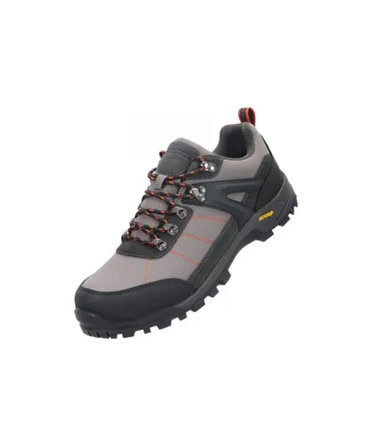 Mountain Warehouse Mens Storm Suede IsoGrip Walking Shoes (Dark Grey)