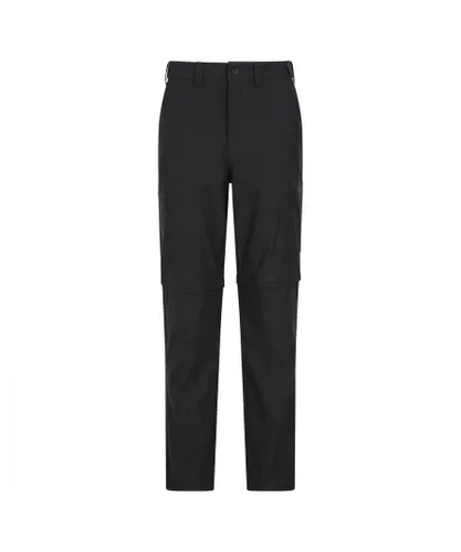 Mountain Warehouse Mens Trek Convertible Trousers (Black)