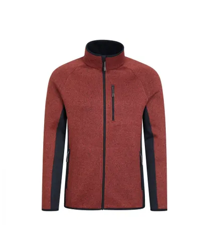 Mountain Warehouse Mens Treston Full Zip Fleece Jacket (Red)