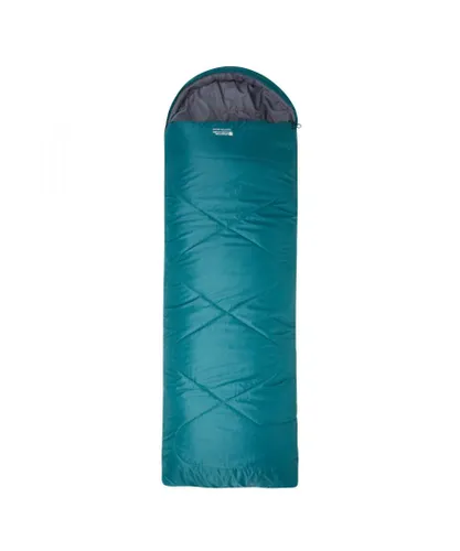 Mountain Warehouse Unisex Adult Summit 250 Left Zip Square Winter Sleeping Bag (Petrol) - Blue - One Size
