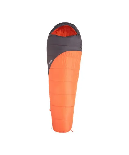 Mountain Warehouse Unisex Adult Summit 250 Right Zip Winter Mummy Sleeping Bag (Orange) - One Size