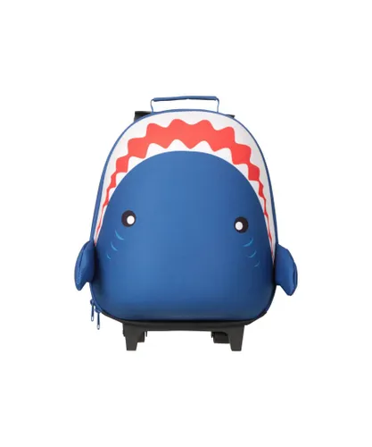 Mountain Warehouse Unisex Shark Hardshell 2 Wheeled Cabin Bag (Blue) - One Size
