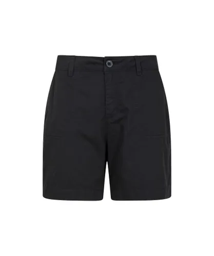 Mountain Warehouse Womens/Ladies Bayside Shorts (Black) Cotton