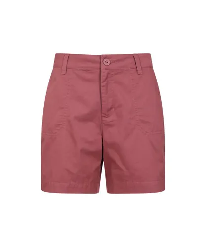 Mountain Warehouse Womens/Ladies Bayside Shorts (Dark Pink) Cotton