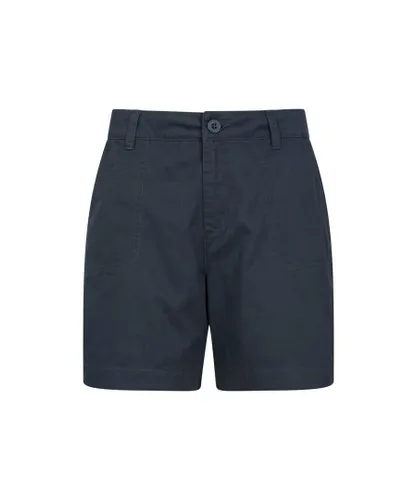 Mountain Warehouse Womens/Ladies Bayside Shorts (Navy) Cotton