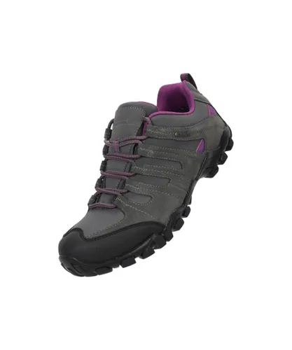 Mountain Warehouse Womens/Ladies Belfour Suede Waterproof Walking Shoes (Grey)