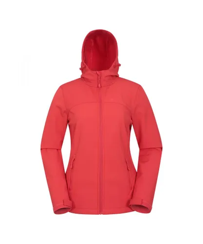 Mountain Warehouse Womens/Ladies Exodus Breathable Soft Shell Jacket (Coral)