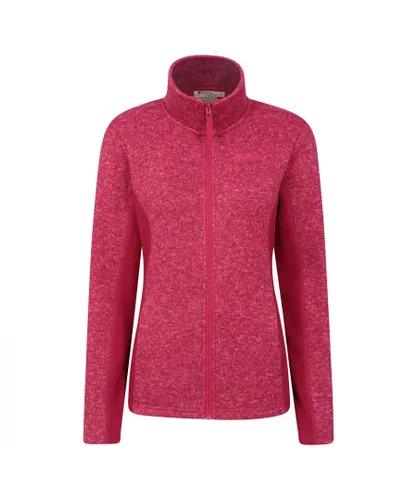 Mountain Warehouse Womens/Ladies Idris Panelled Fleece Jacket (Pink)