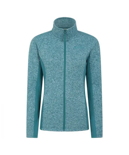 Mountain Warehouse Womens/Ladies Idris Panelled Fleece Jacket (Teal)