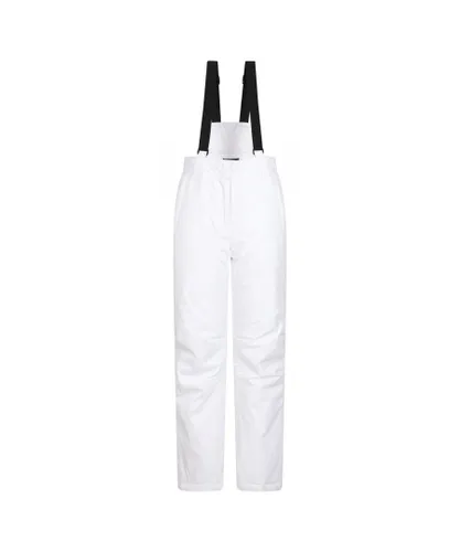 Mountain Warehouse Womens/Ladies Moon Slim Leg Ski Trousers (White)