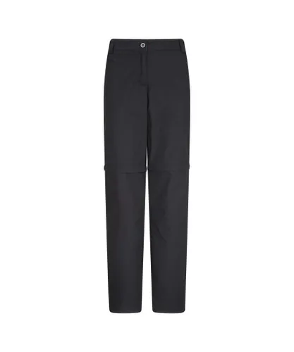 Mountain Warehouse Womens/Ladies Quest Zip-Off Hiking Trousers (Black)