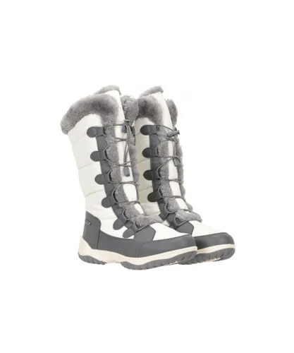Mountain Warehouse Womens/Ladies Snowflake Extreme Long Snow Boots (White)