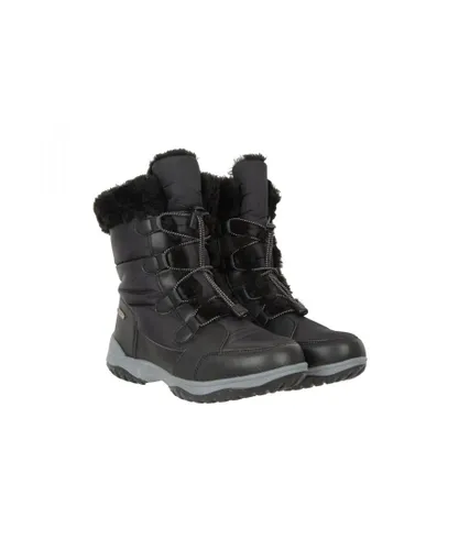 Mountain Warehouse Womens/Ladies Snowflake Snow Boots (Black)