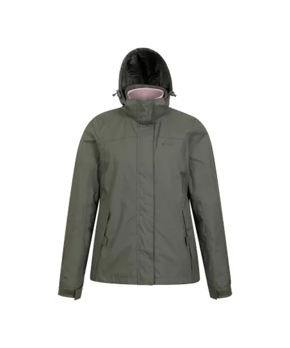Mountain Warehouse Womens/Ladies Storm 3 in 1 Waterproof Jacket (Green)