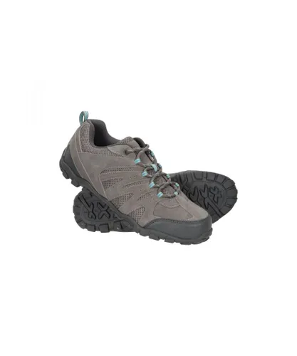Mountain Warehouse Womens/Ladies Suede Outdoor Walking Shoes (Grey)