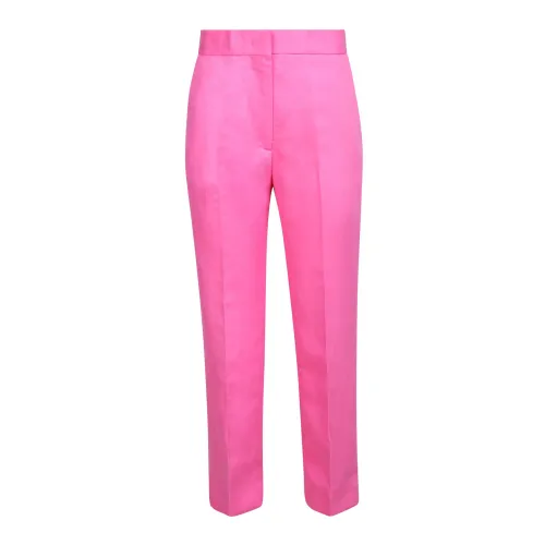 Msgm , Cropped tailored trousers ,Pink female, Sizes: