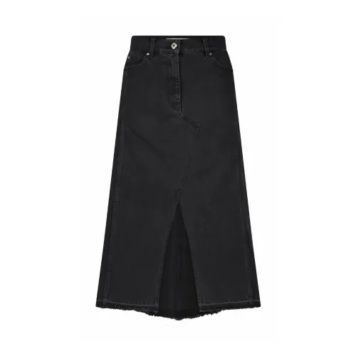 Msgm , Denim Skirts ,Black female, Sizes: