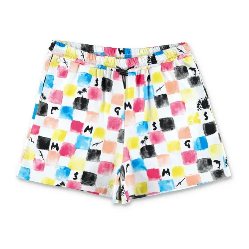 Msgm , Girls Clothing Shorts Multicolor Ss24 ,Multicolor female, Sizes: