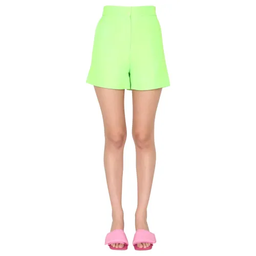Msgm , High Waist Shorts ,Green female, Sizes: