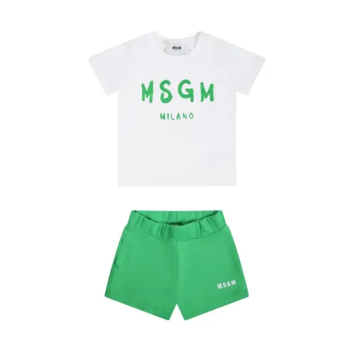 Msgm , Kids Shorts Set Stylish Comfort ,Multicolor female, Sizes: