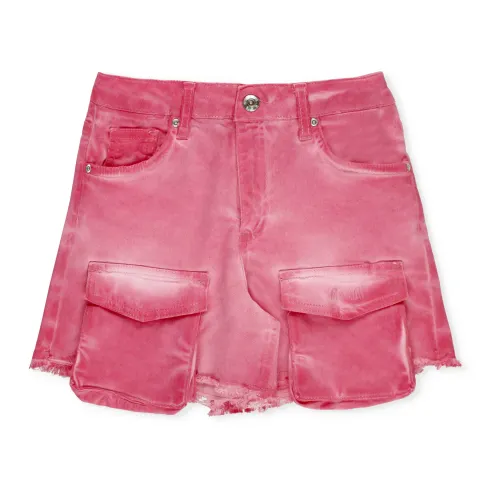 Msgm , Msgm Shorts Fuchsia ,Pink female, Sizes: