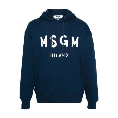 Msgm , Msgm Sweaters ,Blue male, Sizes: