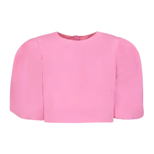 Msgm , Stylish Pink Blouse for Women ,Pink female, Sizes: