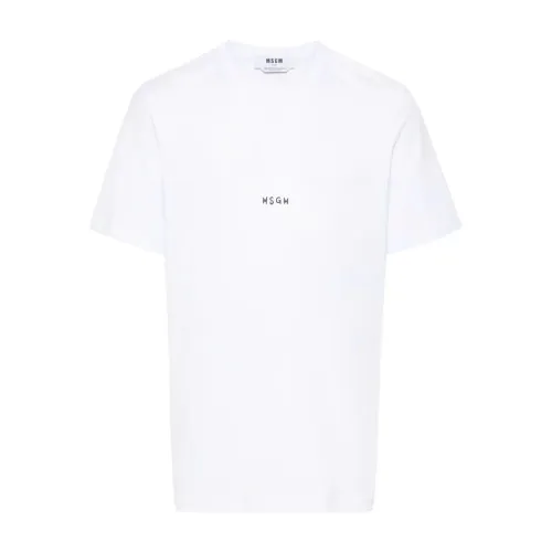 Msgm , T-Shirts ,White male, Sizes: