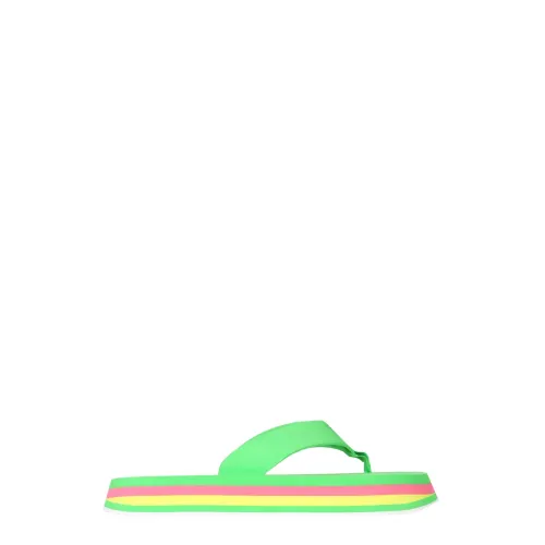 Msgm , Thong Sandals ,Green female, Sizes: