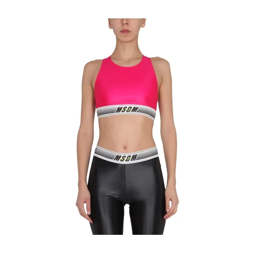 Msgm , Top Activewear ,Pink female, Sizes: