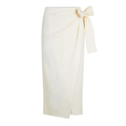 MSGM Wrap Midi Skirt - White