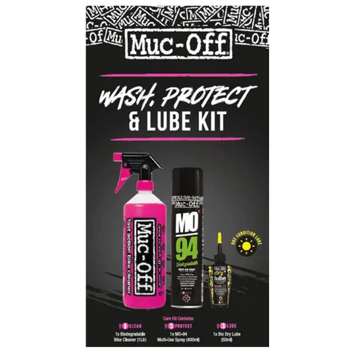 Muc Off - Wash, Protect, Dry Lube Kit size One Size, black