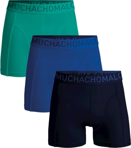 Muchachomalo Boxer Shorts Microfiber 3-Pack 16 Dark Blue Blue Green