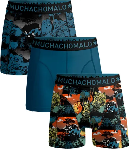 Muchachomalo Boxershorts 3-Pack Africa Multicolour Blue