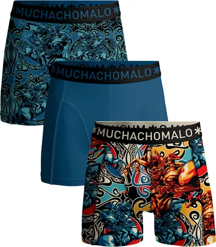 Muchachomalo Boxershorts 3-Pack Alps Multicolour Blue