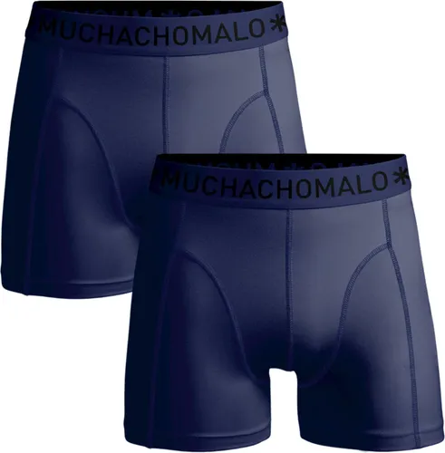 Muchachomalo Boxershorts Microfiber 2-Pack Navy Dark Blue Blue
