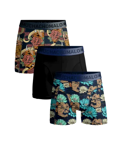 Muchachomalo Mens - 3-pack Boxershorts Men - Multicolour Cotton