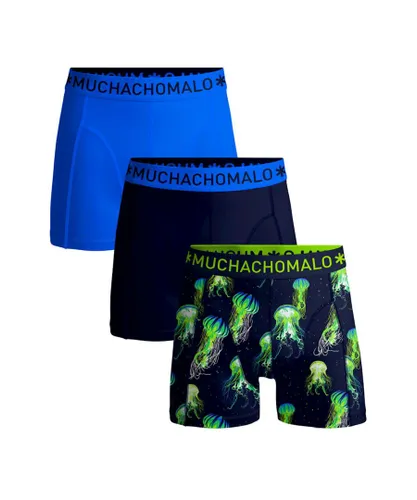 Muchachomalo Mens - 3 pack Boxershorts Men - Multicolour Cotton