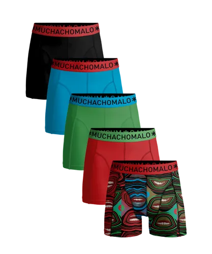 Muchachomalo Mens - 5 pack Boxershorts Men - Multicolour Cotton