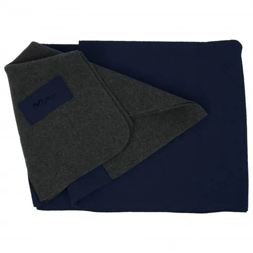 Mufflon - Blanket Logo - Blanket size 200 x 140 cm, blue/black