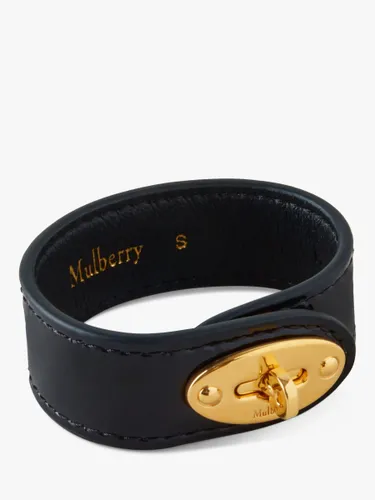 Mulberry Bayswater Leather & Metal Bracelet - Black - Female - Size: S