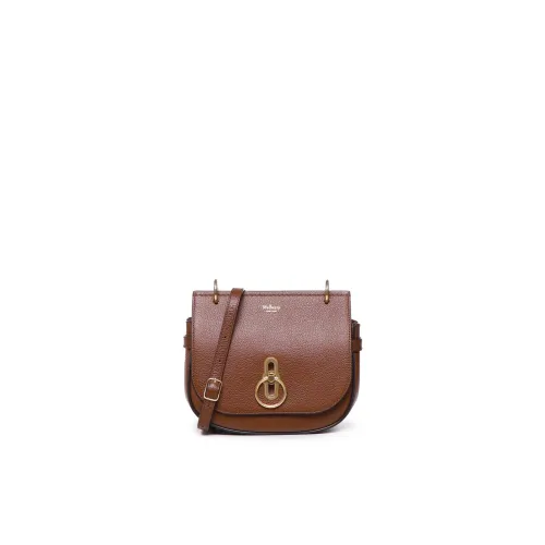 Mulberry , Brown Small Satchel Bag with Riders Lock Closure ,Brown female, Sizes: ONE SIZE