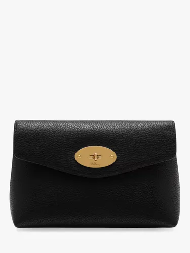Mulberry Darley Classic Grain Leather Small Cosmetic Pouch - Black - Unisex