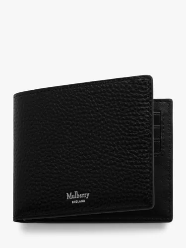 Mulberry Eight Card Small Classic Grain Leather Wallet - Black - Male