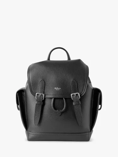 Mulberry Mini Heritage Small Classic Grain Leather Backpack - Black - Female