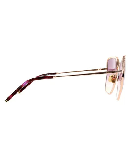 Mulberry Square Womens Shiny Copper Gold Violet Yellow Gradient Sunglasses Metal - One