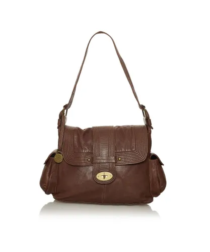 Mulberry Womens Vintage Leather Shoulder Bag Brown Calf Leather - One Size