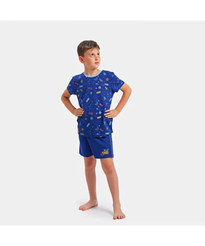 Munich Boys Short-sleeved pajamas DH1250 - Blue