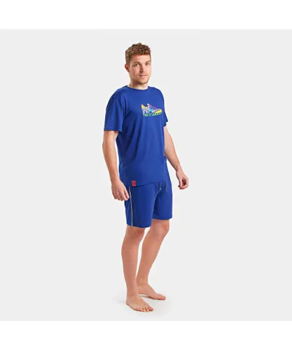 Munich Mens Short sleeve pajamas DH0150 - Blue